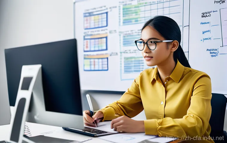 CFA 시험에서 고득점 전략 - **Prompt 1: Focused CFA Study and Knowledge Building**
    "A diverse young adult (male or female, w...