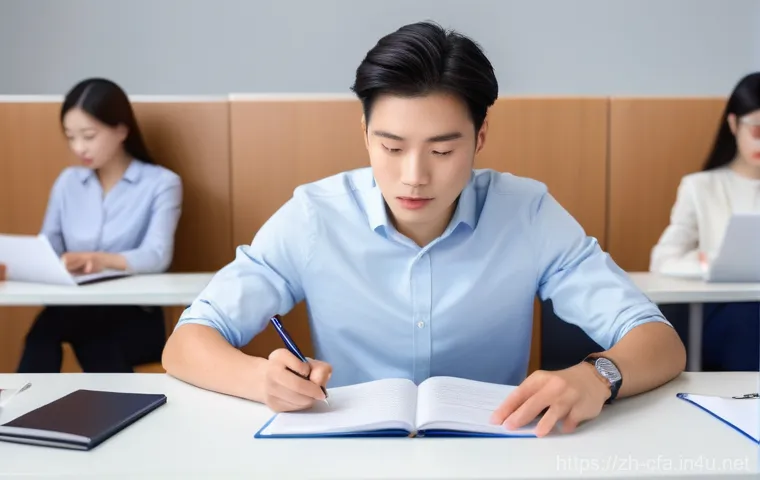 CFA 시험에서 고득점 전략 - **Prompt 1: Focused CFA Study and Knowledge Building**
    "A diverse young adult (male or female, w...