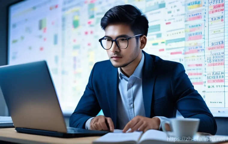 CFA와 글로벌 주식 분석 - **Prompt:** "A visually stunning image depicting a female financial analyst, mid-30s, professionally... CFA와 글로벌 주식 분석 - **Prompt:** "A visually stunning image depicting a female financial analyst, mid-30s, professionally...