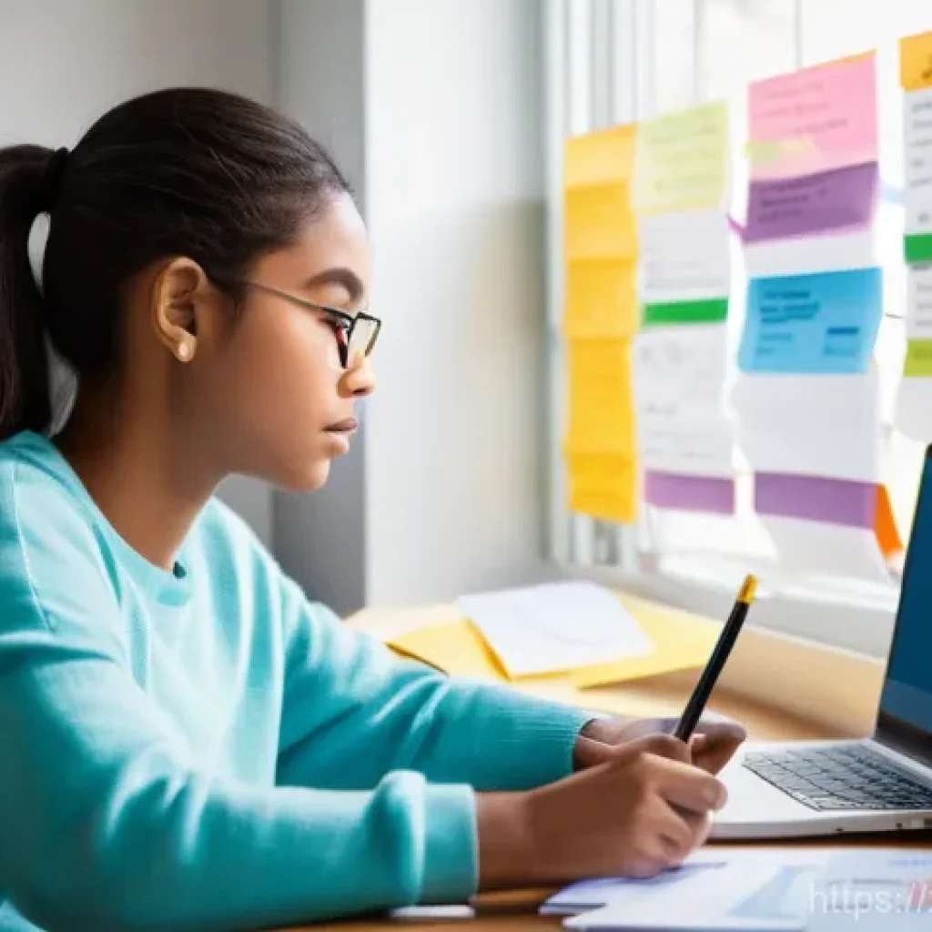 CFA 시험 과목별 공부 시간 배분 - **Prompt:** A focused and determined university student, wearing casual yet smart attire (like a swe...