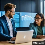 금융투자분석사 시험 실패 후 재도전 - **Prompt for Image Generation:**
    A vibrant, sunlit, modern fintech office space with diverse you...